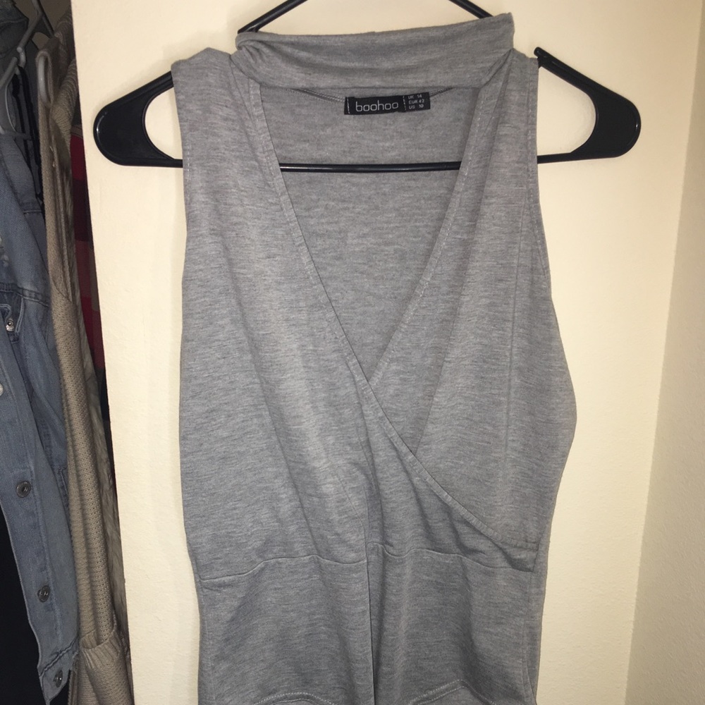 Boohoo grey bodysuit